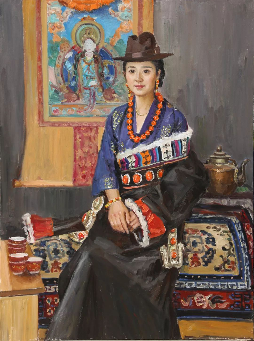 中国精神——中国美协油画艺委会委员作品展·西安站——藏族舞蹈家