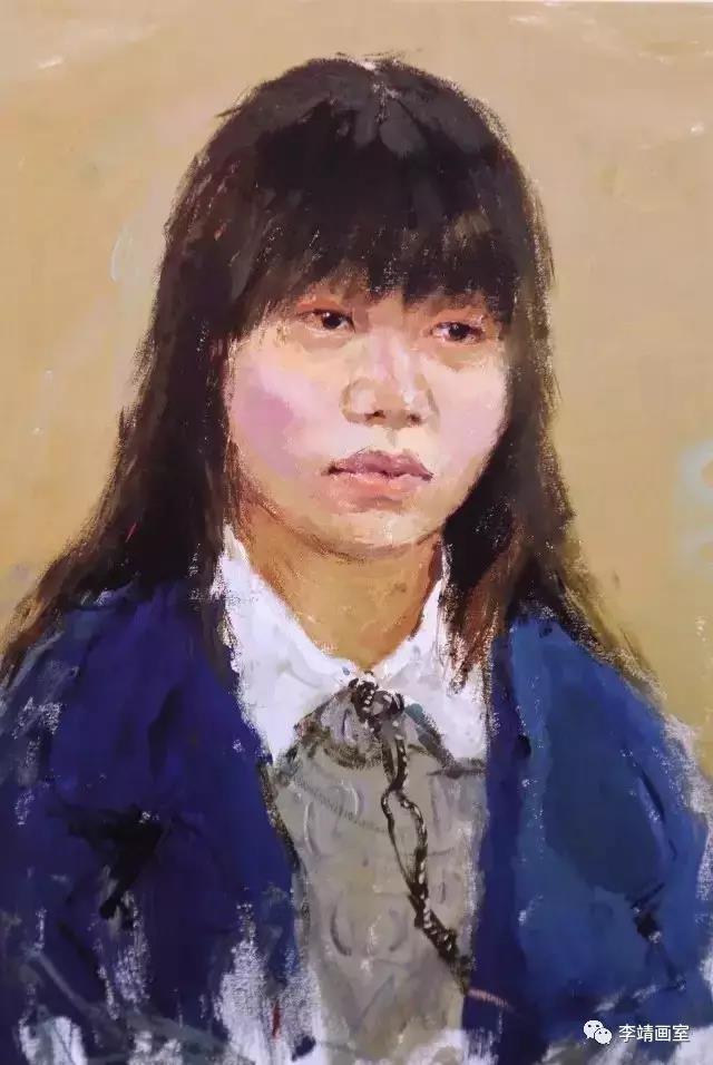 李靖画室优秀色彩头像作品欣赏