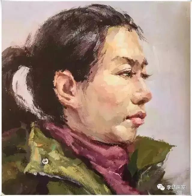 李靖画室优秀色彩头像作品欣赏