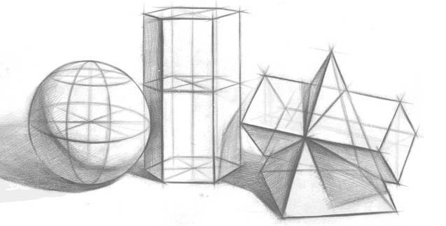 美术初学者怎么解决形体感差:练习结构素描