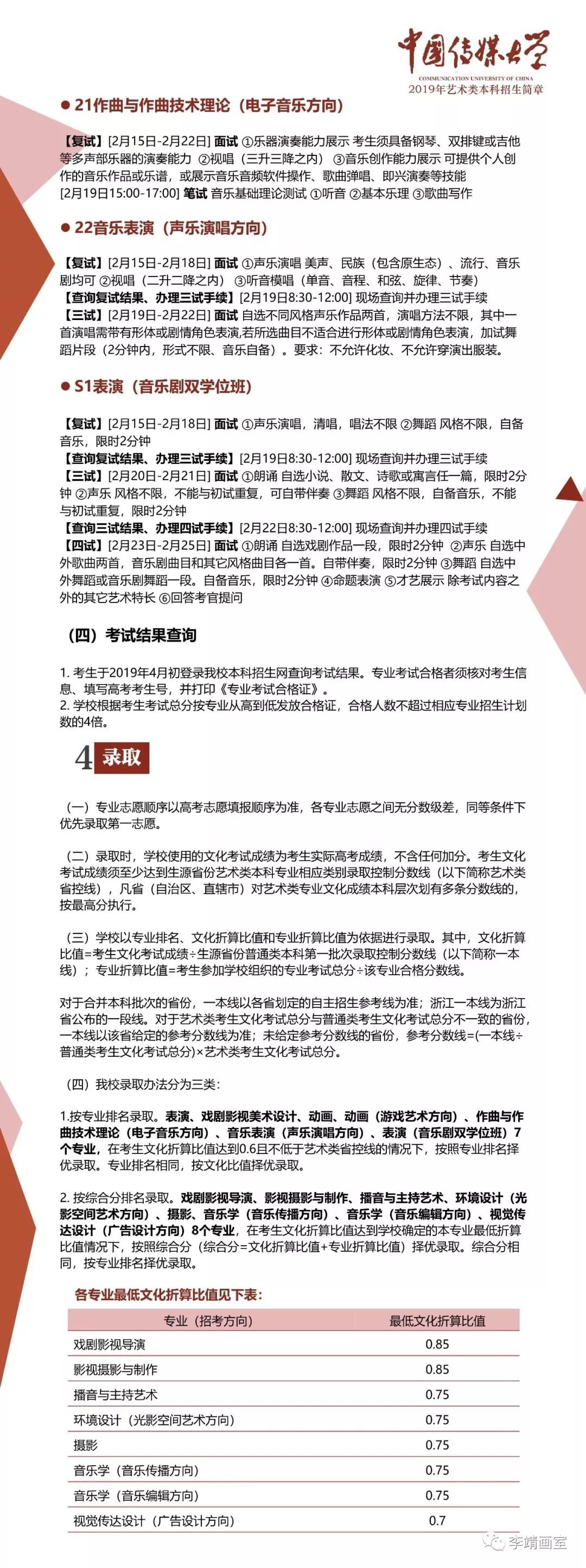 2019年中国传媒大学艺术类本科招生计划公布