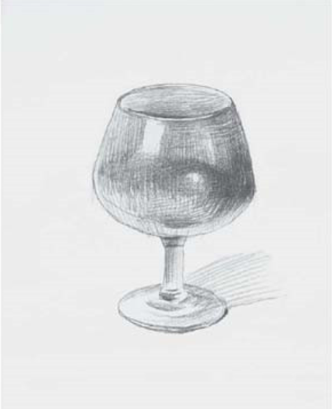 零基础怎样用素描画出玻璃杯的绘画技巧教程